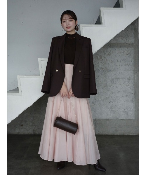 「anuans」 フレアスカート SMALL アイボリー レディース_画像2