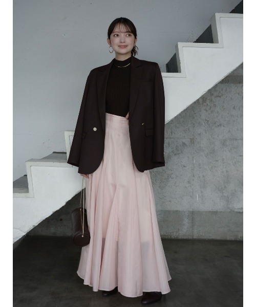 「anuans」 フレアスカート SMALL アイボリー レディース_画像3