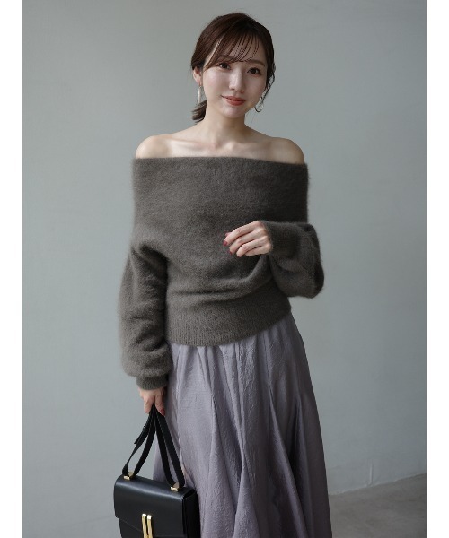 「anuans」 フレアスカート SMALL アイボリー レディース_画像8