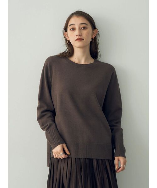 「YECCA VECCA」 長袖ニット FREE ベージュ レディース_画像6