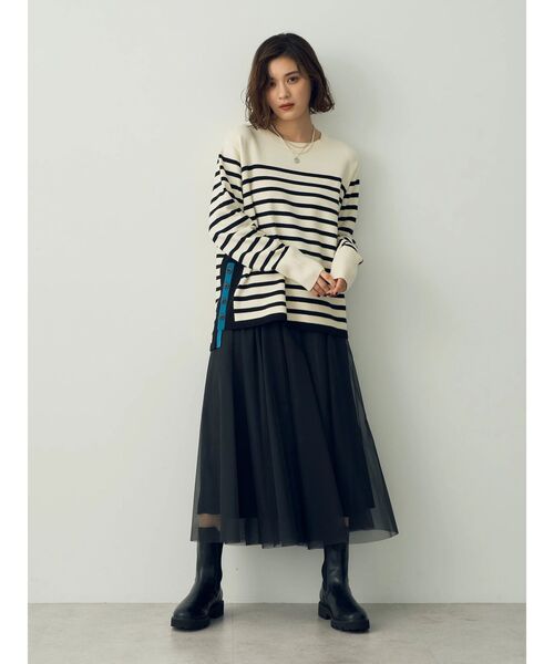「YECCA VECCA」 長袖ニット FREE ベージュ レディース_画像9