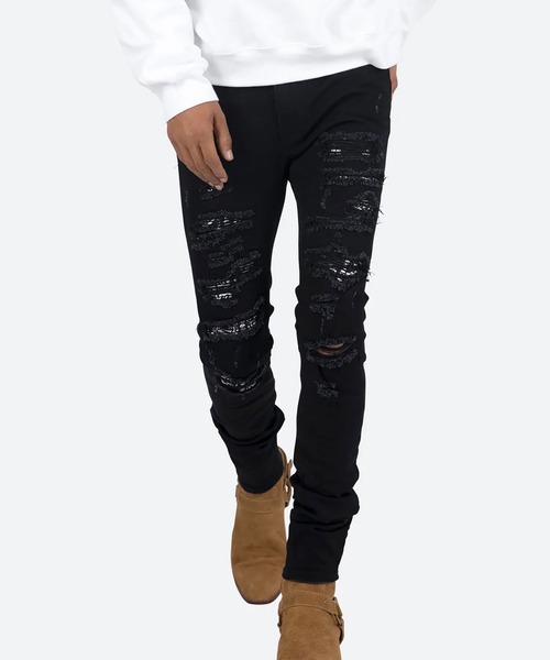 mnml（ミニマル） ジーンズ mnml「ミニマル」-X165 PAISLEY SKINNY FIT