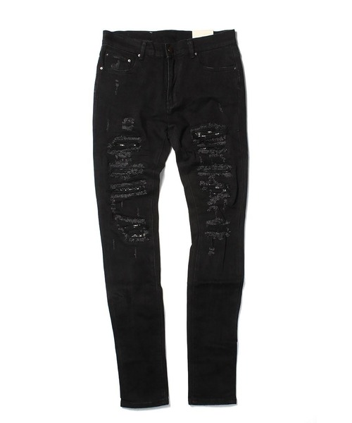 mnml（ミニマル） ジーンズ mnml「ミニマル」-X165 PAISLEY SKINNY FIT