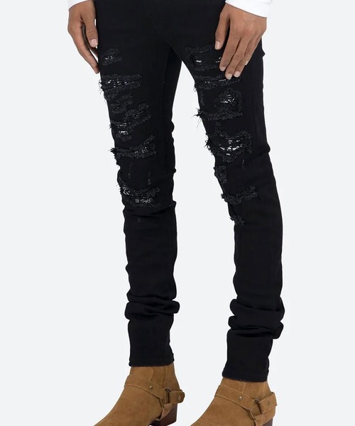 mnml（ミニマル） ジーンズ mnml「ミニマル」-X165 PAISLEY SKINNY FIT