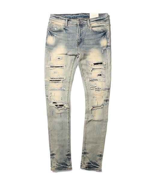 mnml（ミニマル） ジーンズ mnml「ミニマル」-X165 PAISLEY SKINNY FIT
