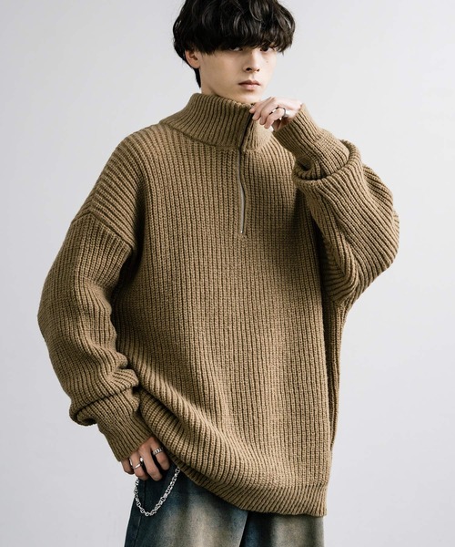 「Rocky Monroe」 長袖ニット X-LARGE ブラウン メンズ_画像3