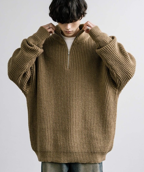 「Rocky Monroe」 長袖ニット X-LARGE ブラウン メンズ_画像4
