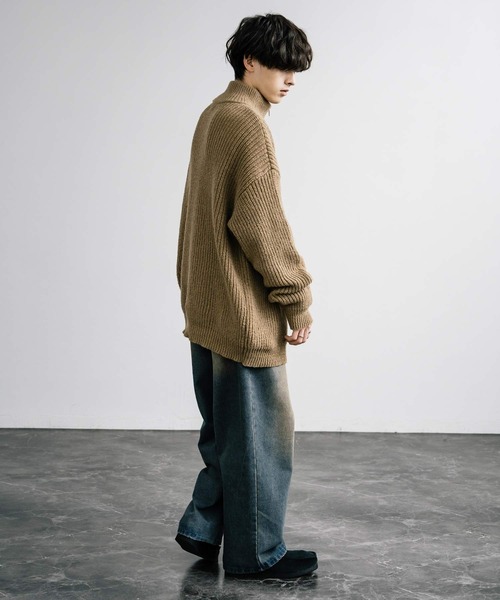 「Rocky Monroe」 長袖ニット X-LARGE ブラウン メンズ_画像5