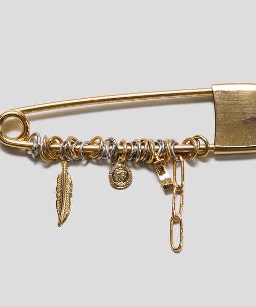 ネックレス LAPUIS(ラピュイ)Coil charm pin necklace レディース_17