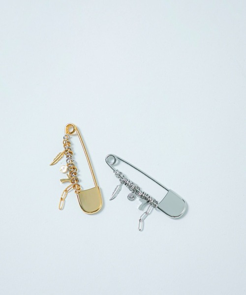 ネックレス LAPUIS(ラピュイ)Coil charm pin necklace レディース_11