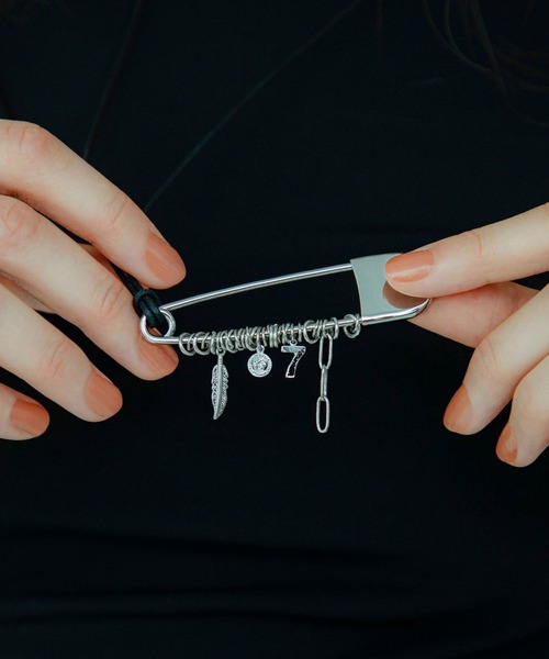 ネックレス LAPUIS(ラピュイ)Coil charm pin necklace レディース_6