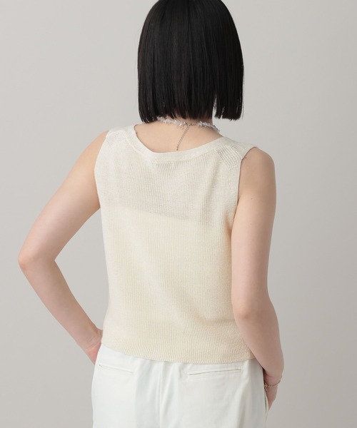 ベスト ジレ ニットベスト レディースの画像