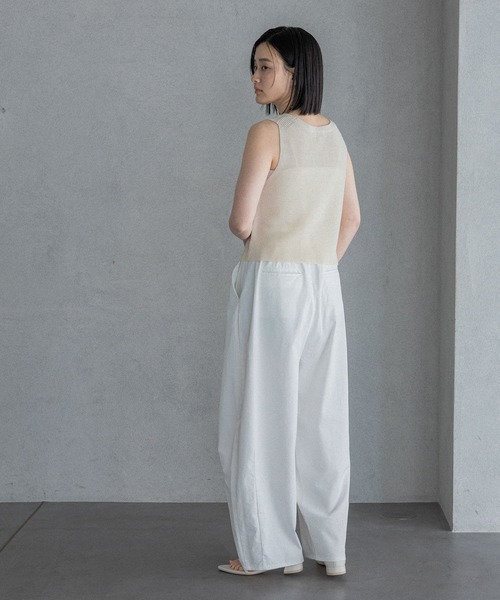 ベスト ジレ ニットベスト レディースの画像