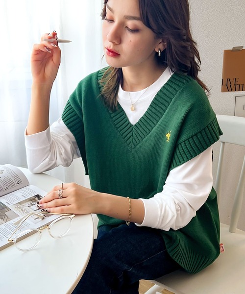 Java ニットベスト X-LARGE ホワイト レディース : ZOZOTOWN Yahoo!店