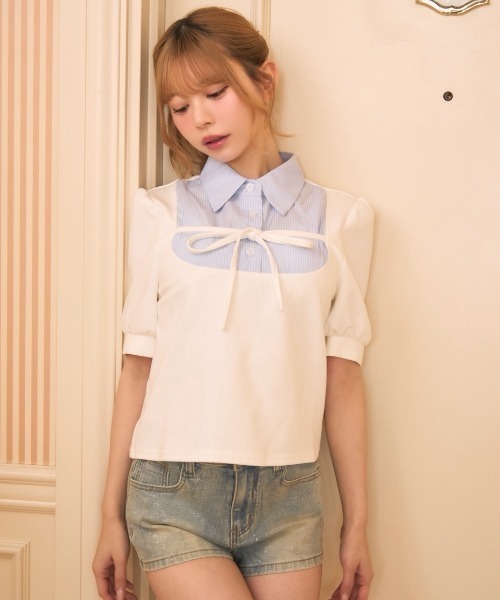 TITTY＆CO.（ティティーアンドコー） tシャツ ストライプシャツ