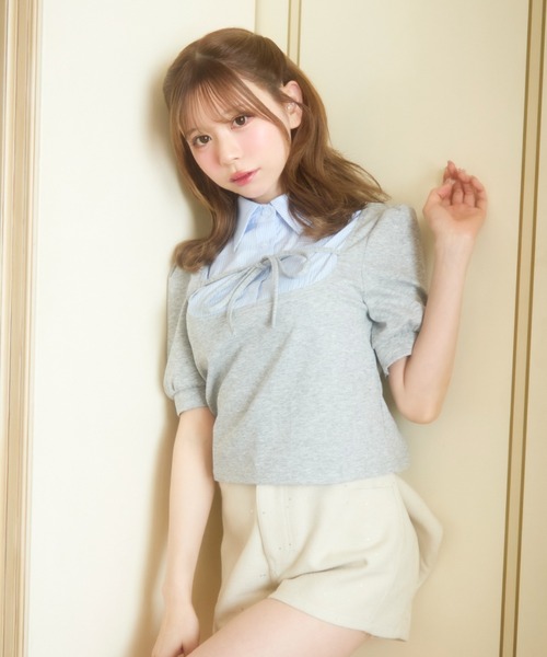 TITTY＆CO.（ティティーアンドコー） tシャツ 半袖 ストライプシャツ
