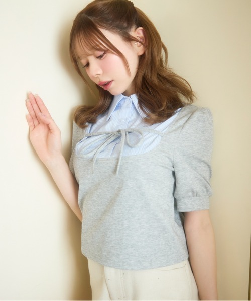 TITTY＆CO.（ティティーアンドコー） tシャツ 半袖 ストライプシャツ