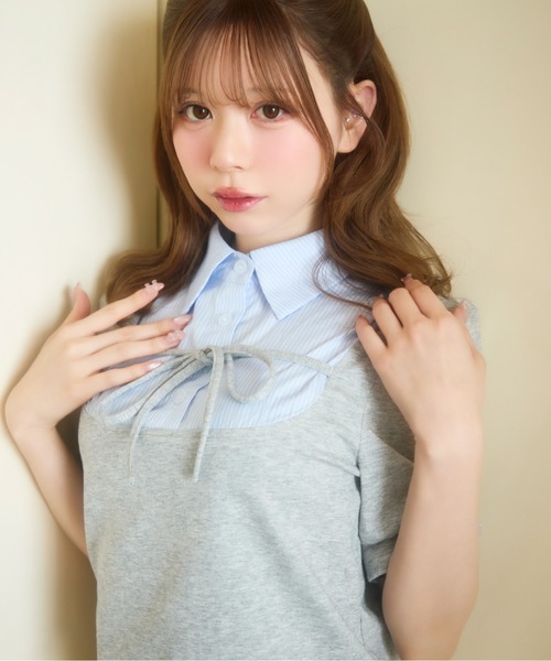 TITTY＆CO.（ティティーアンドコー） tシャツ 半袖 ストライプシャツ 