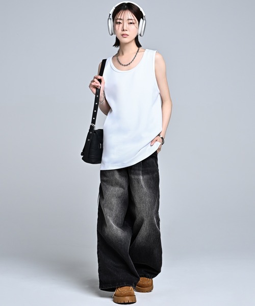 ADRER（アドラー） タンクトップ Punch Layered Oversize Tank Top