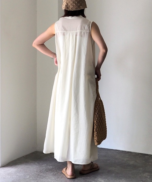 「Riberry」 ノースリーブワンピース MEDIUM ネイビー レディース_画像5