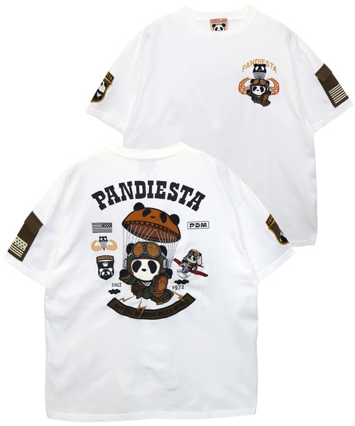 PANDIESTA（パンディエスタ） tシャツ パラシュートパンダTシャツ(M2