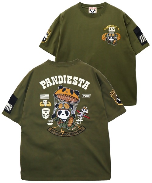 PANDIESTA（パンディエスタ） tシャツ パラシュートパンダTシャツ(M2