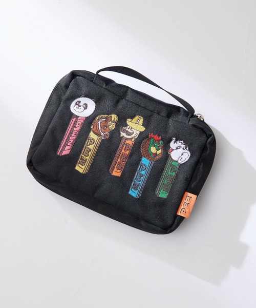 【美品】 ear PAPILLONNER×PEZ ペアレンツバッグ ポーチ付き ear PAPILLONNER（イア パピヨネ） 「pez」ポーチ FREE ブラック
