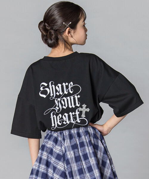 ZIDDY（ジディー） tシャツ シェアユアハート・ロゴTシャツ(130~160cm