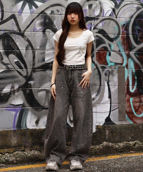 ATMARK ジーンズ 「4サイズ展開 / UNISEX 」ZOZO限定 ペインティング 