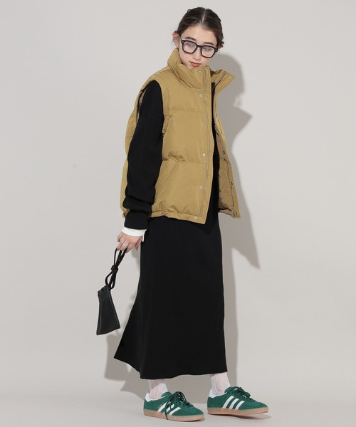 「GEORGE'S」 長袖ワンピース MEDIUM モカ レディース_画像5