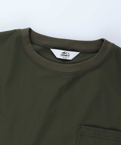 「CAMP7」 半袖ワンピース M カーキブラウン レディース_画像4