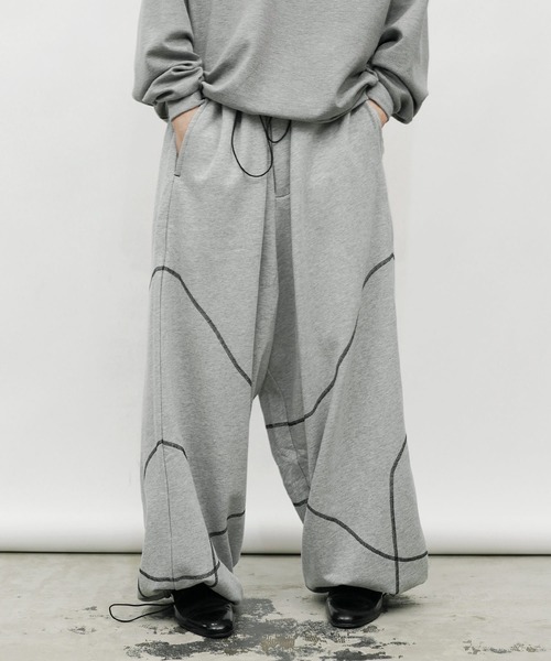 「Aphlotus」 スウェットパンツ LARGE アッシュグレー メンズ_画像8