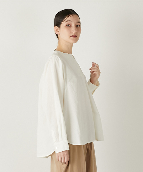 「MELROSE claire」 長袖ブラウス FREE ネイビー レディース_画像5