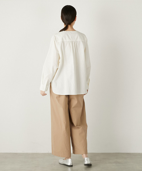 「MELROSE claire」 長袖ブラウス FREE ネイビー レディース_画像8