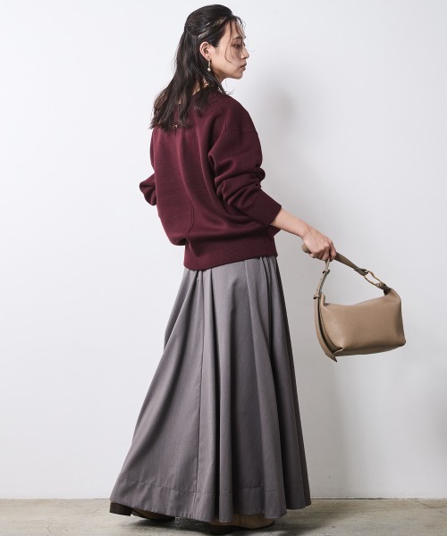 「CHIC STYLE」 ロングスカート LL ブラック レディース_画像7