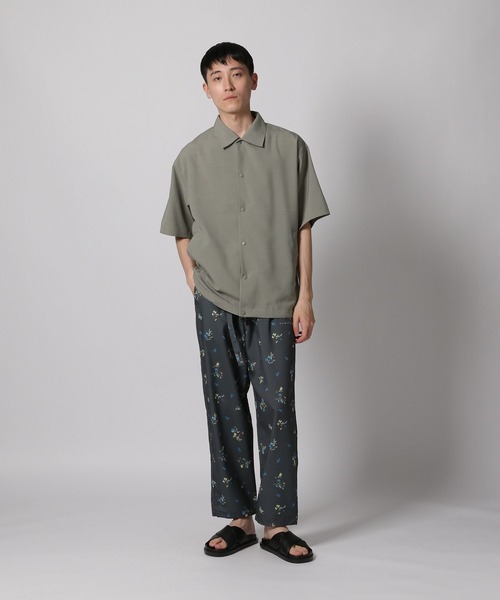 「NUMERALS」 半袖シャツ MEDIUM カーキ メンズ_画像8