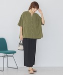 ブラウス シャツ 夏 半袖 「WEB限定」ミリ...の詳細画像4