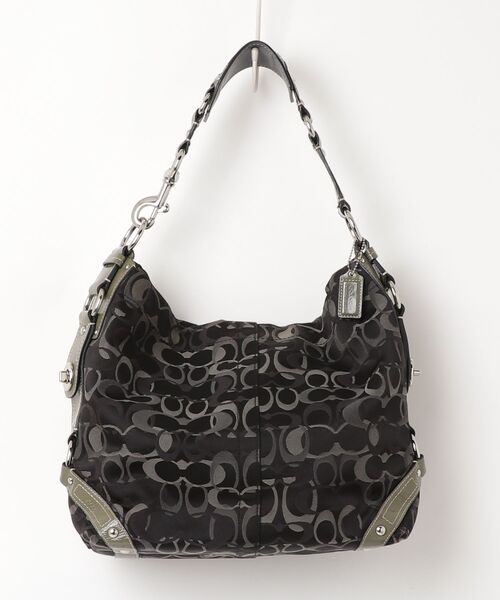 COACH（コーチ） カーリー シグネチャー トートバッグ - ブラック