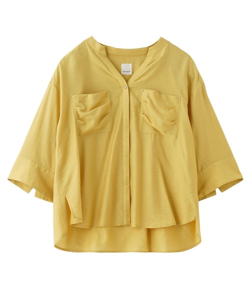 「ROSE BUD」 7分袖ブラウス ONE SIZE パープル レディース_画像7
