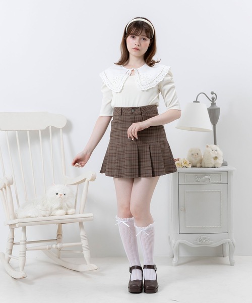 「DearMyLoveRose」 半袖カットソー MEDIUM ブラック レディース_画像2