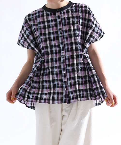 「Kelen」 半袖ブラウス S ブラック レディース_画像8