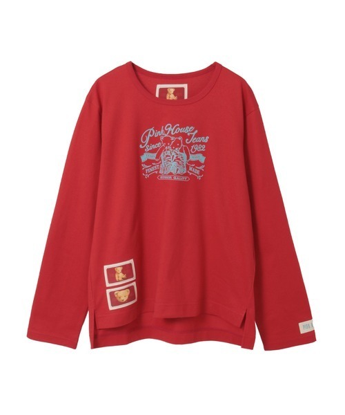 PINK HOUSE（ピンクハウス） tシャツ テディベアラベルプリント