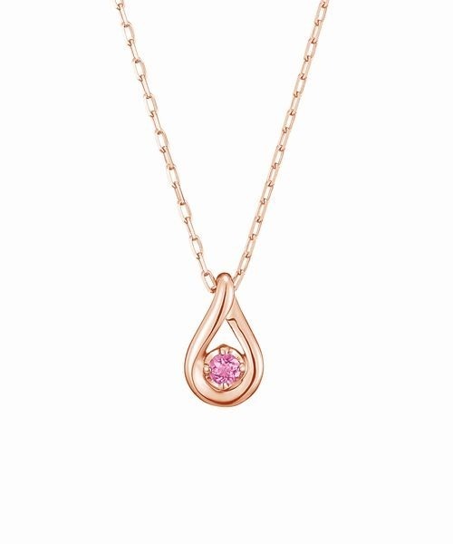 4℃（ヨンドシー） ネックレス 「10月誕生石」K10ピンクゴールド