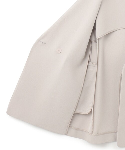 アウター 【WEB限定・洗える】BackSatinGeorgette ノーカラージレ WEB限定 洗える BackSatinGeorgette