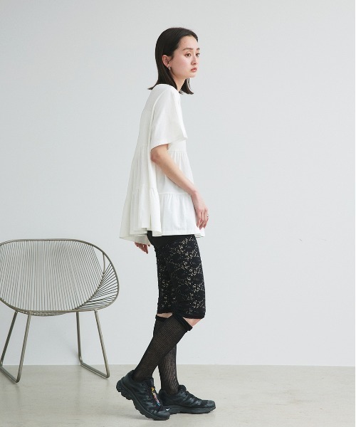 tシャツ ティアード チュニックTシャツ レディース | ad thie | 12