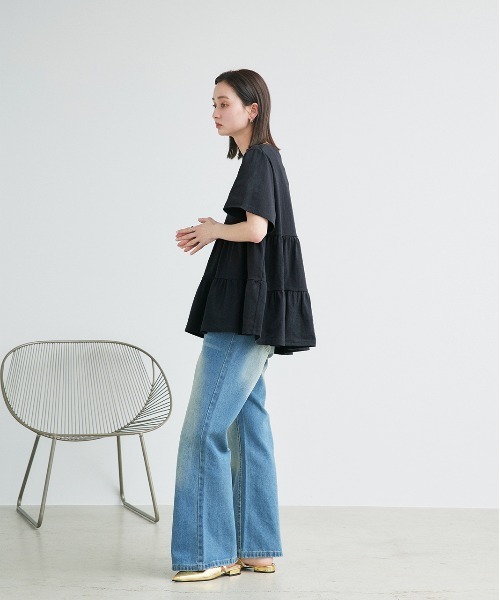 tシャツ ティアード チュニックTシャツ レディース | ad thie | 20