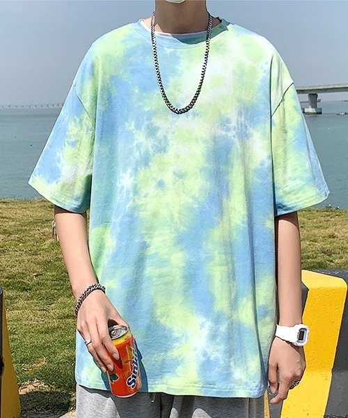 SEN TOKYO tシャツ 他と差がつくタイダイ染め。ビッグシルエットクルー