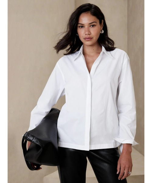 BANANA REPUBLIC Lサイズ BANANA REPUBLIC ブラウス シャツ FACTORY STORE オーバーサイズ