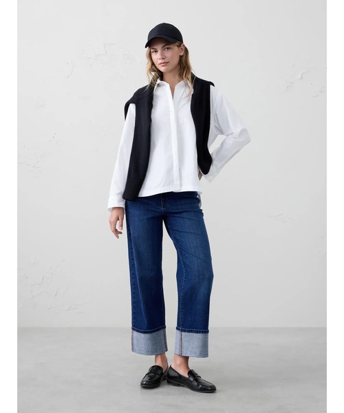 ブラウス シャツ BANANA REPUBLIC FACTORY STORE　　オーバーサイズコットンシャツ レディース セール】BANANA REPUBLIC FACTORY STORE オーバーサイズコットン