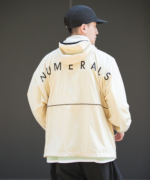 NUMERALS ブルゾン アウター 「NUMERALS」ロゴフードブルゾン